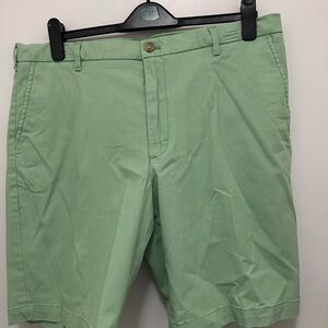 Izod Light Green Flat Front Shorts